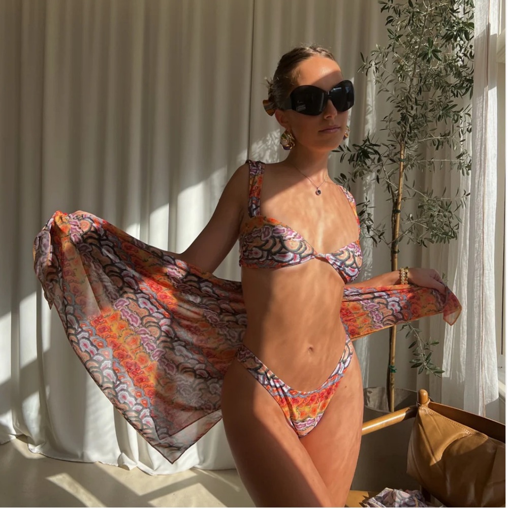 NWT STRAWBERRY MILK MOB BIKINI, Size S & M (never worn, plastic still on)